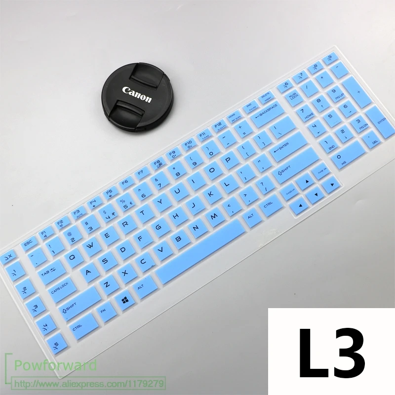 L3 blue Клавиатура протектор кожного покрова для Dell Alienware 15 17 R2 R3 18 M15 M17 M17X 18 Area-51m ALW17D-4748 ALW17D-2748 15,6 ''17,3'' - Цвет: L3 blue