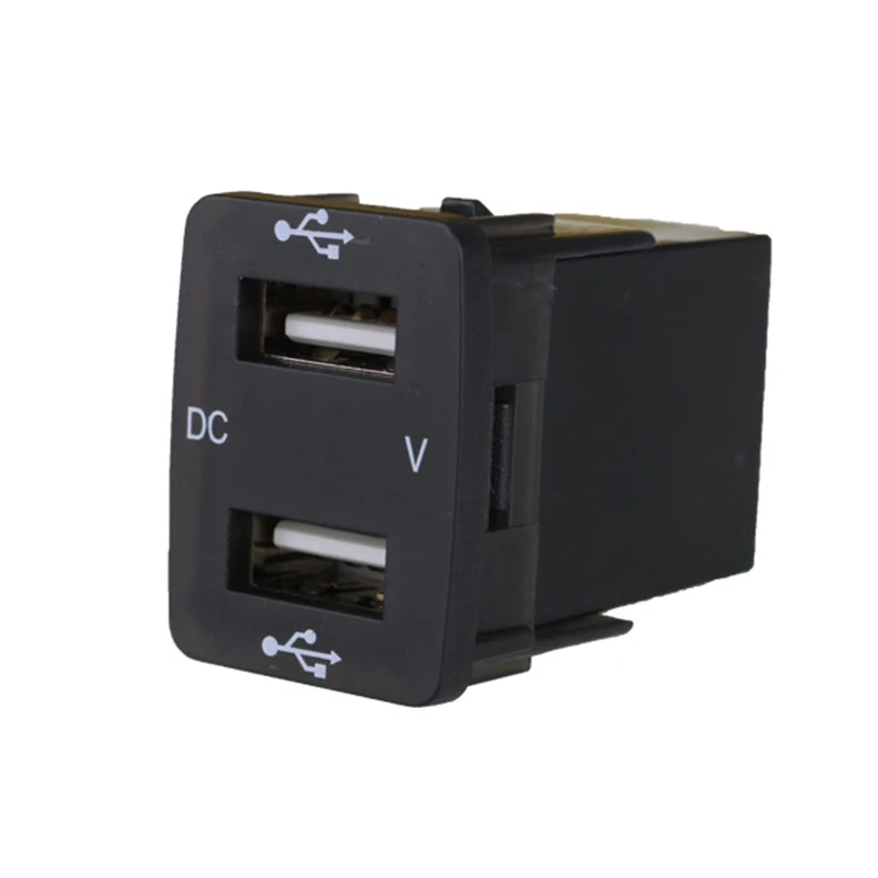 Светодиодный ночной дисплей Dual USB порт автомобильное зарядное устройство адаптер зарядки розетка Зажигалка Розетка розетка-разделитель адаптер питания 3 цвета