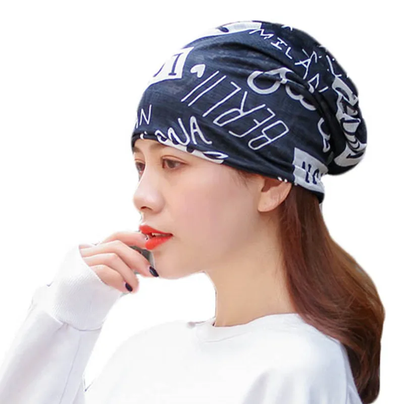 Весна лето тонкие шапки с Кружевами Женские повседневные Skullies Beanies кепка мужская и женская хлопковая Теплая эластичная шапка головной убор аксессуар, шляпа - Цвет: letters
