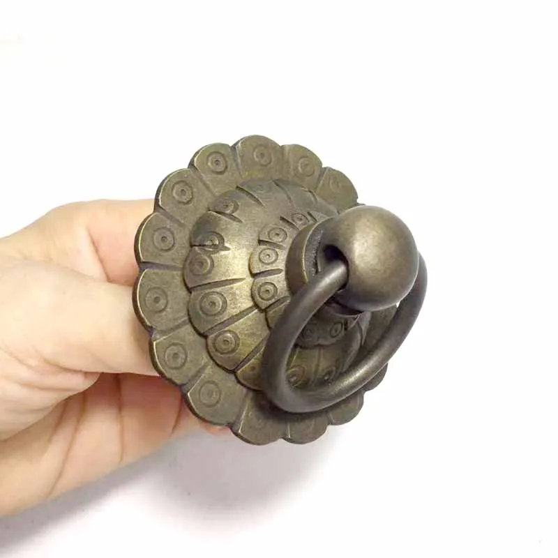 Маленькая латунная ручка COTOM круглая дверная дверной ключ ручки для шкафа и с