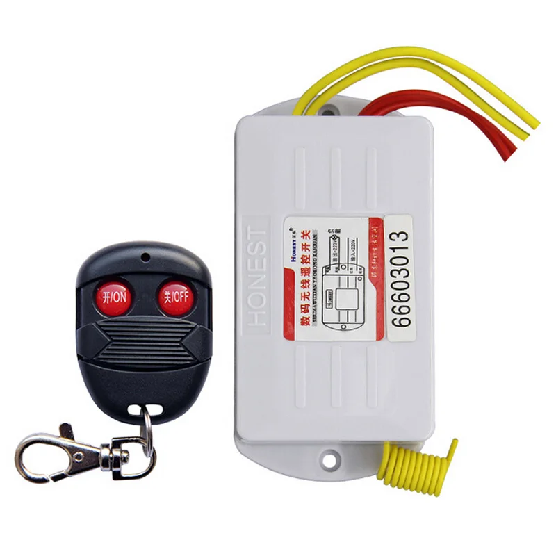 Newest 2 Way ON/OFF AC220V Digital Wireless Remote Control Switch Controller for Light Lamp