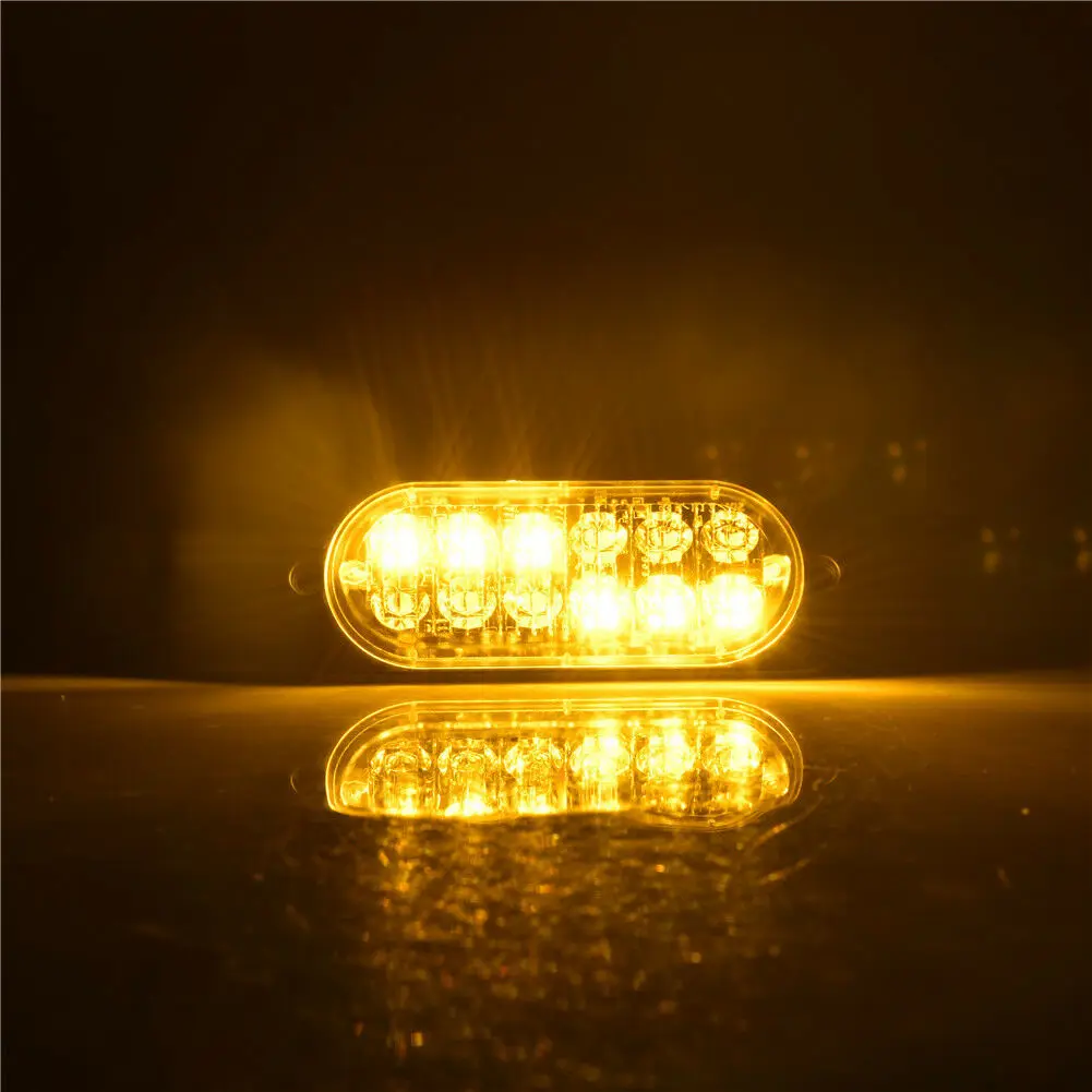 Auxting Янтарный 12LED 36 Вт автомобильный Грузовик Мотоцикл аварийный Маяк Предупреждение опасности вспышка стробоскоп светильник бар внедорожный противотуманный фонарь 12 в 24 В