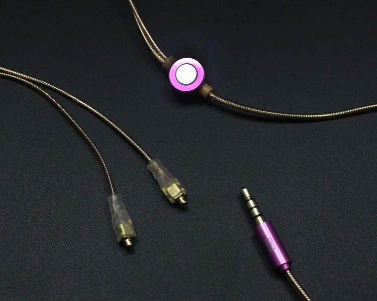 Pizen обновление M21 MMCX кабель для наушников с микрофоном для shure se535 se846 ue900s наушники Золото Серебро сменный кабель