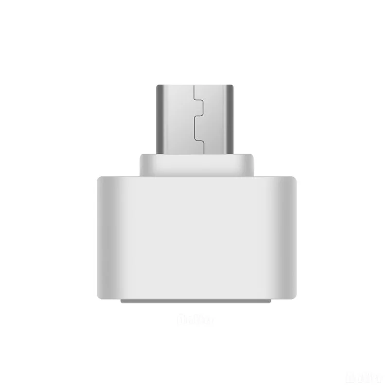 Antirr Mini Micro USB OTG адаптер Мужской к USB2.0 конвертер для samsung Xiaomi huawei LG Android телефон USB OTG адаптер - Цвет: Plastic white