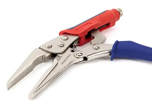 Клещи с блокировкой WORKPRO набор из 3 шт(10" изогнутый зажим, 7" изогнутый зажим, 6,5"прямой зажим