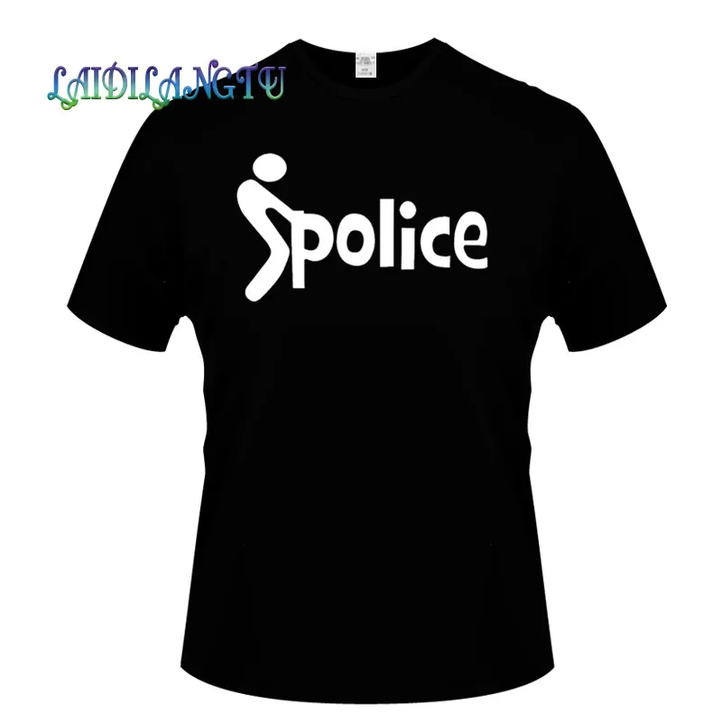 mens t shirts fashion F THE POLICE Funny Joke Prank Cop Plus Size Tee Shirt Homme Summer Short Sleeve Men T Shirts Male TShirts | Мужская