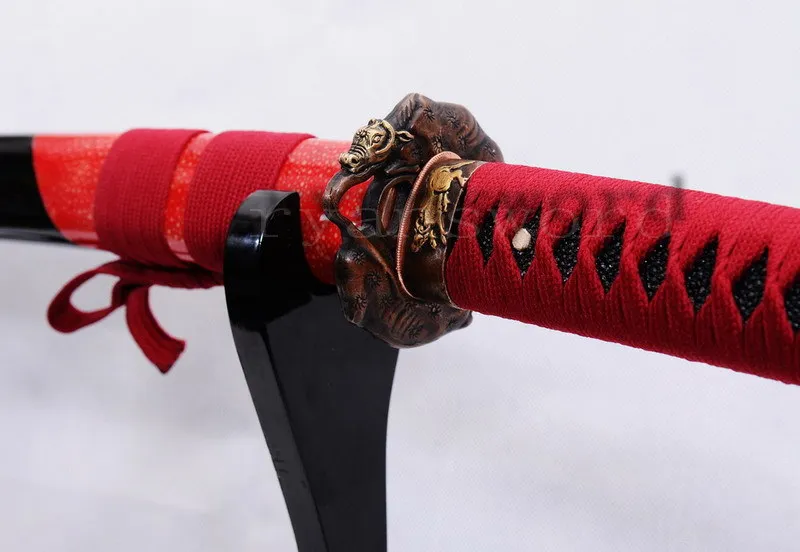 

HIGH QUALITY 1095 CARBON STEEL+FOLDED STEEL JAPANESE HONSANMAI SAMURAI SWORD KATANA