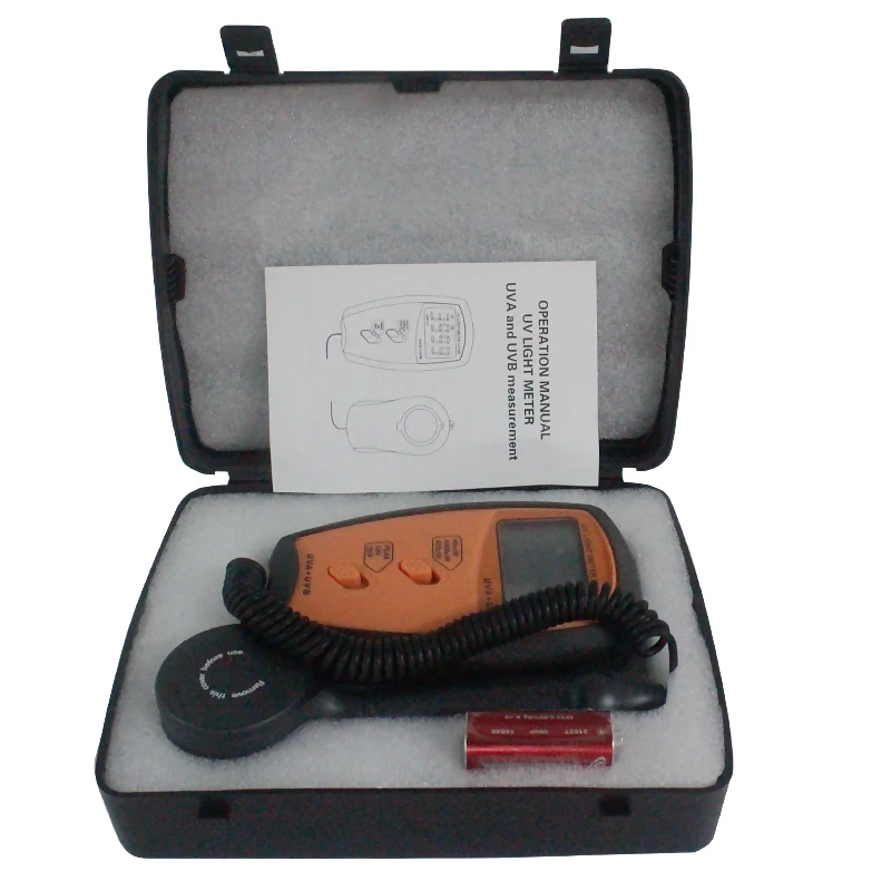 УФ счетчик радиометры уф UVA и UVB измерения UV340B sanpometer|light meter|me lightuva meter |