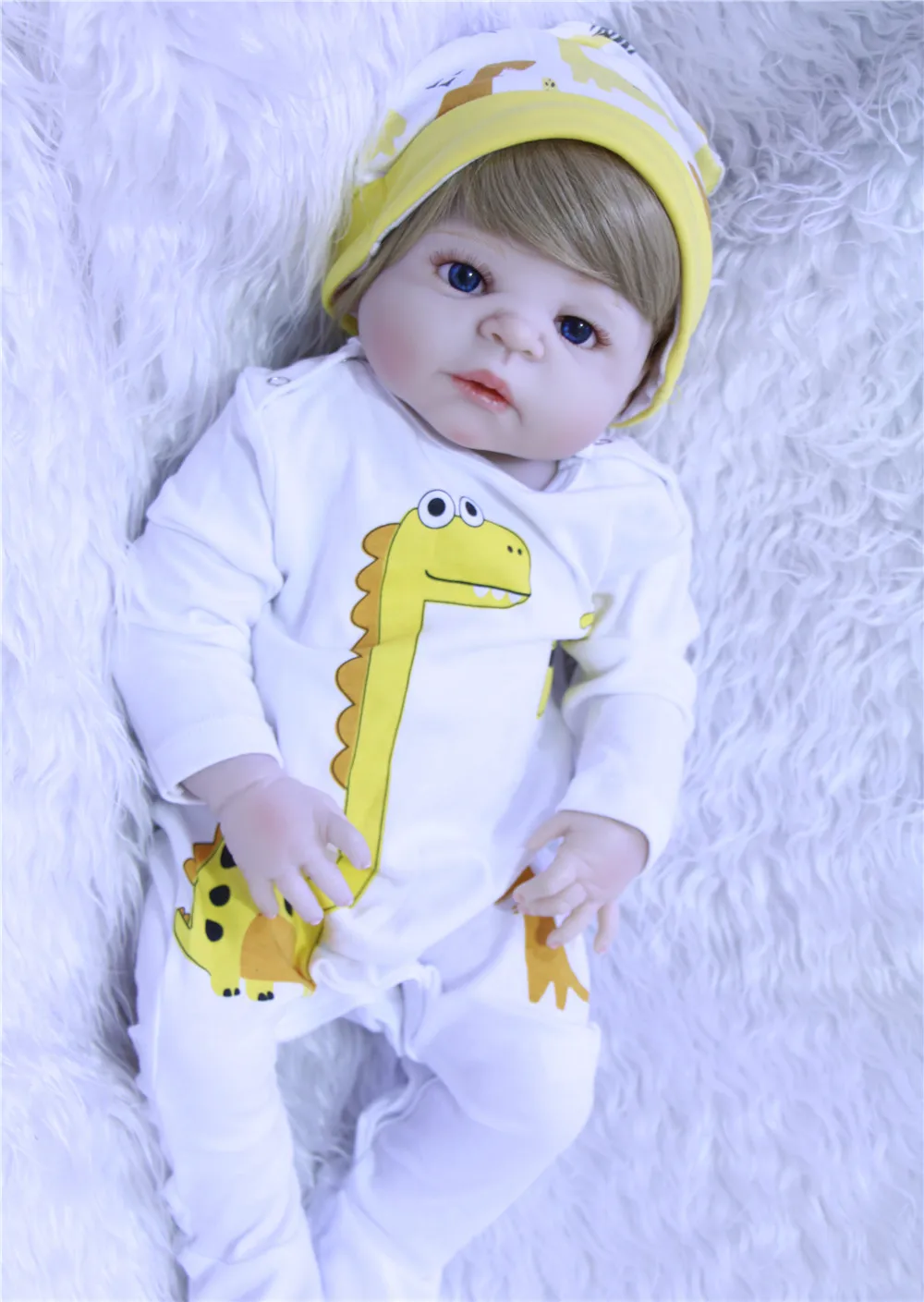 DollMai bebes reborn 22 дюйма полностью силиконовые куклы для новорожденных игрушки