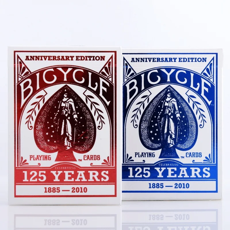 1 шт. велосипед 125th годовщина особая серия колода синие/красные волшебные карты игральные карты покер крупный план сцена фокусы реквизит 1 шт. велосипед 125th годовщина особая серия колода синие/красные волшебные карты игральные карты покер крупный план сцена фокусы реквизит