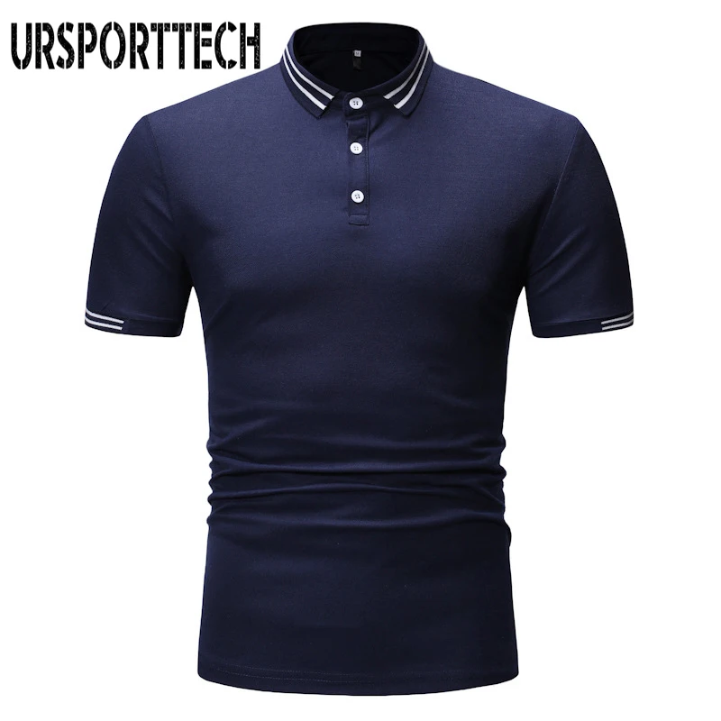 Brand Fashion Mens Polo Shirt Men Large Size Summer Casual Short Sleeve Spliced Polo Shirts Plus Size High Quality Shirts