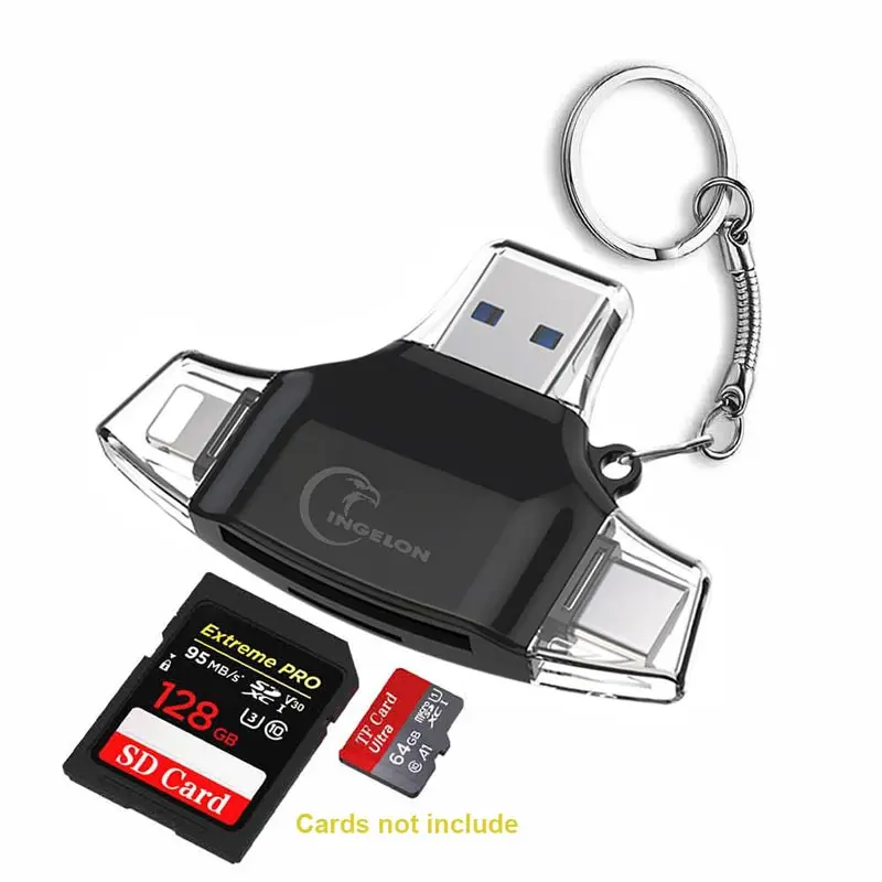 Устройство для чтения смарт карт 3 в 1 Type C micro USB высокоскоростной OTG TF/SD MacBook Android