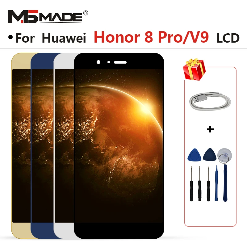 Для HUAWEI Honor 8 Pro lcd V9 DUK-L09 DUK-AL20 ЖК-дисплей кодирующий преобразователь сенсорного экрана в сборе для Honor 8 Pro дисплей с рамкой