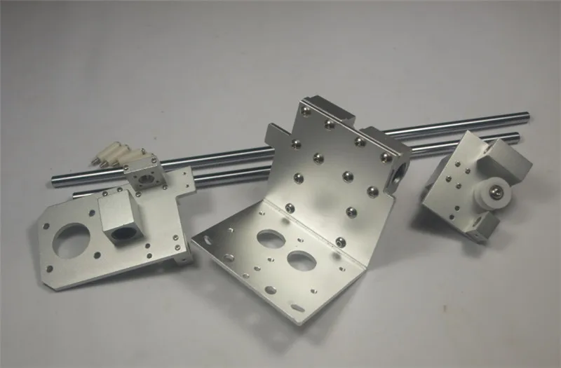 Reprap Prusa i3 3D printer aluminum alloy all metal dual extruder X carriage +X end idler +X end motor kit/set (no motor)