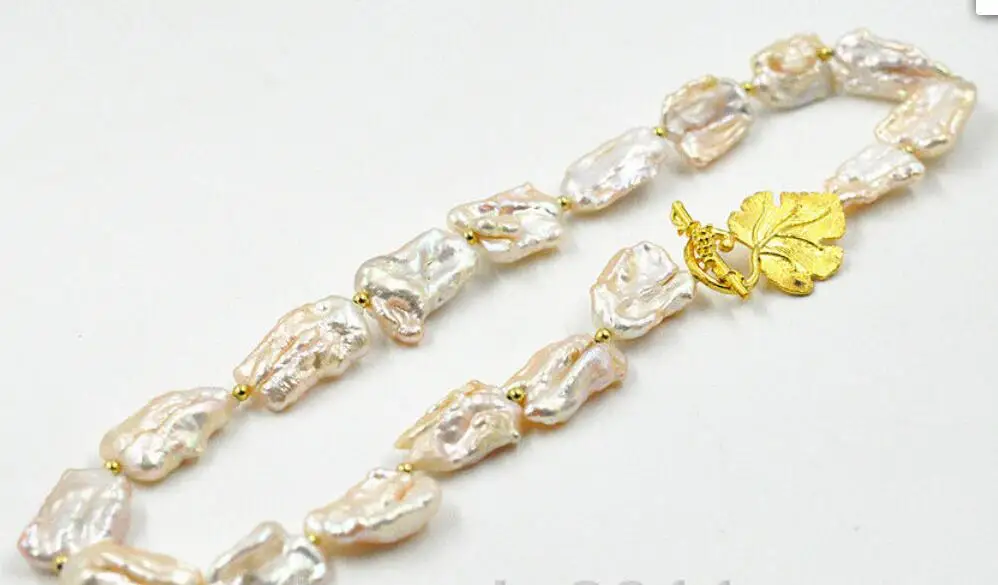 HOT New BEAUTIFUL 15X20MM south sea Pink baroque pearl necklace 18&quot | Украшения и аксессуары