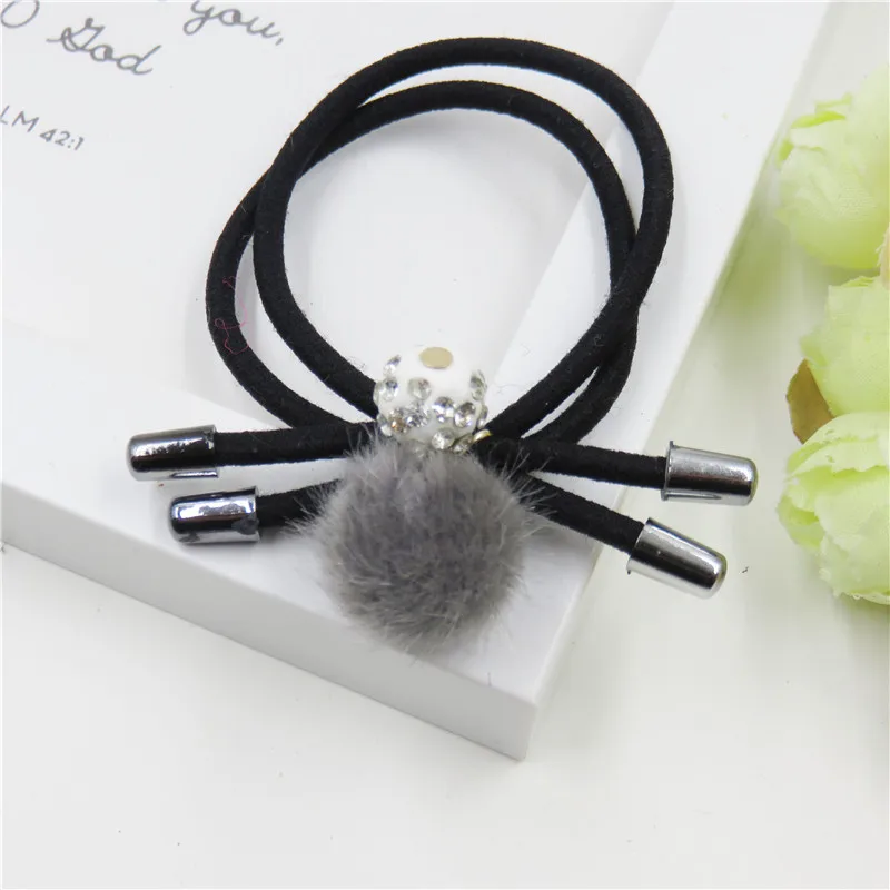 1 шт. серый волосы мяч узел резинки для волос Игрушечные лошадки Обувь девочек