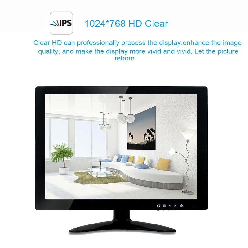 IMPORX ЖК-монитор с av-входом 8 дюймов 1024x600 VGA HDMI AV BNC USB для ПК CCTV камера безопасности PS4