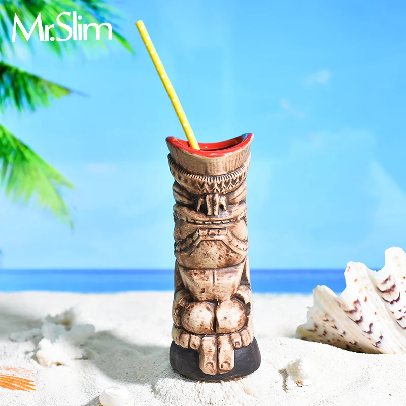MrSlim тропические Гавайские TIKI пляжная чашка коктейльный керамический Монстр