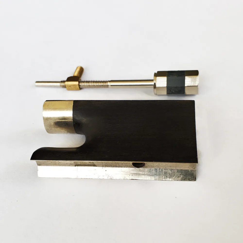 

Advanced Level Nick-Silver Mounted Ebony Frog for 4/4 Violin Bow EB042#