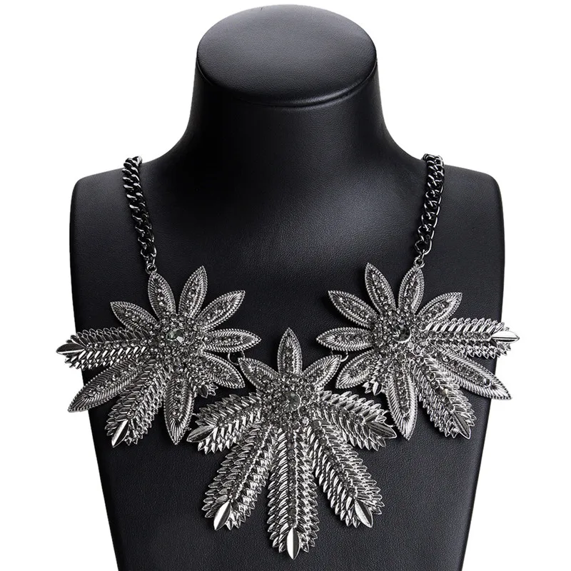 2018 New Fashion Vintage Metal Color Punk Style &ampNecklace Party Chokers Spring Dress Collar Statement Necklace | Украшения и