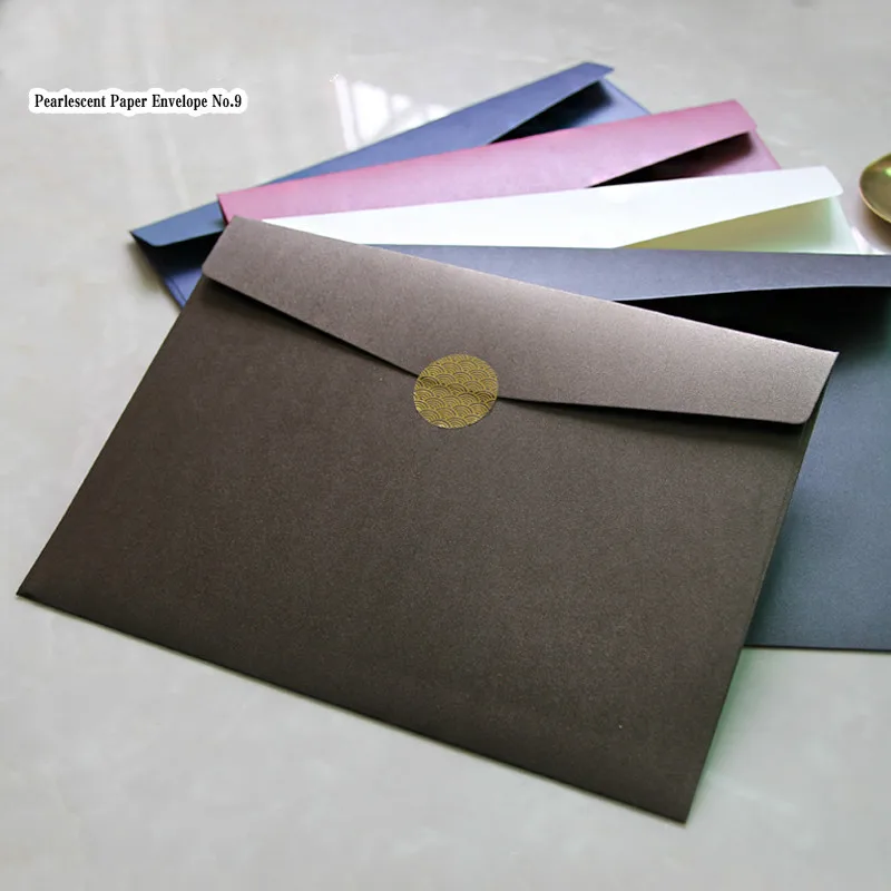 

20pc/set Creative A4 Envelope 23*32cm Vintage Envelope for Postcard Christmas Wedding Large Exceed Thickness File Bag Stationery