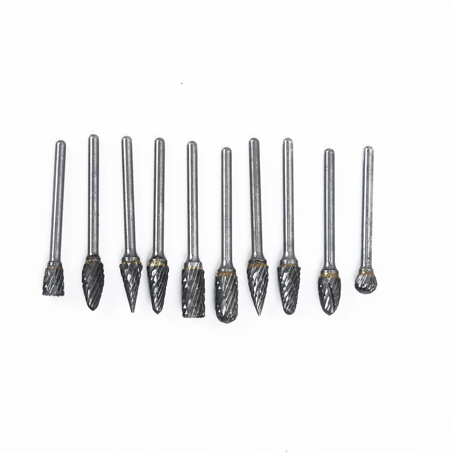 10x 3mm 1/8 Tungstens Carbide Burrs Rotary Cutter Durables CNC Engraving Kits | Инструменты