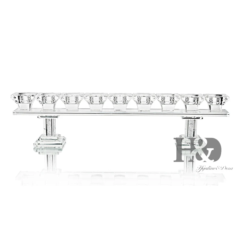 H & D 14 4 дюймов хрустальные подсвечники с 9 светильник канделябры для дома Deocr
