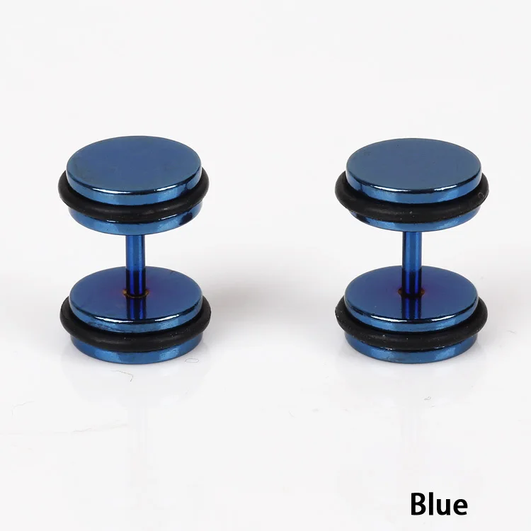 Очаровательные украшения аксессуары 1 шт Хип хоп Рок Стиль гантели титановая