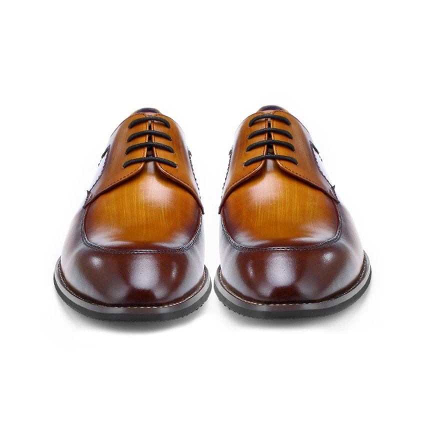 2019 Classic Genuine Leather Men's Handmade Wedding Party Footwear Round Toe Derby Man Formal Dress Groom Welted Shoes BQL157 | Обувь