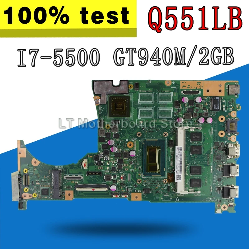 С i7 5500 cpu 4 ГБ/RAM GT940M/2 ГБ Q551LB материнская плата для For Asus Q551L Q551LN ноутбука Материнская