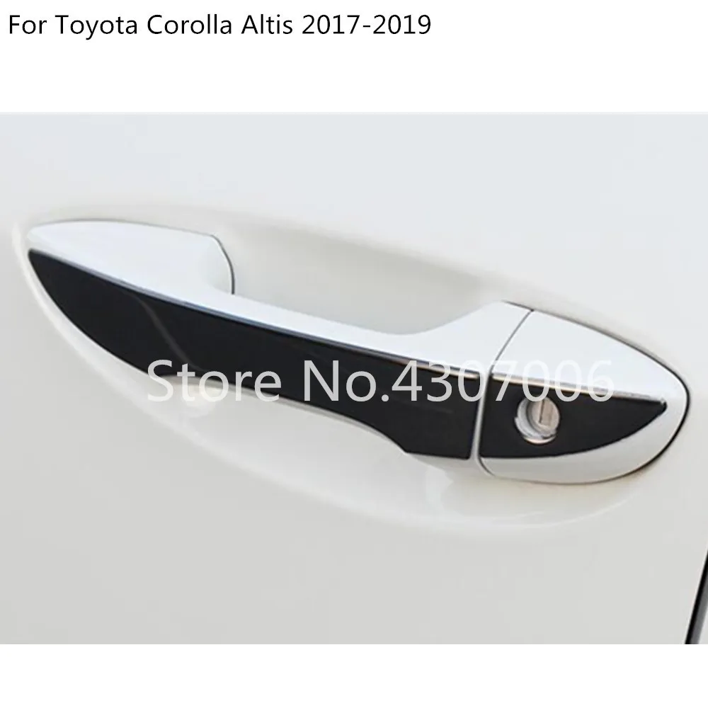 

Car Styling Cover Armrest Detector Stick Frame Trim Stainless Steel Car Door Handle For Toyota Corolla Altis 2017 2018 2019