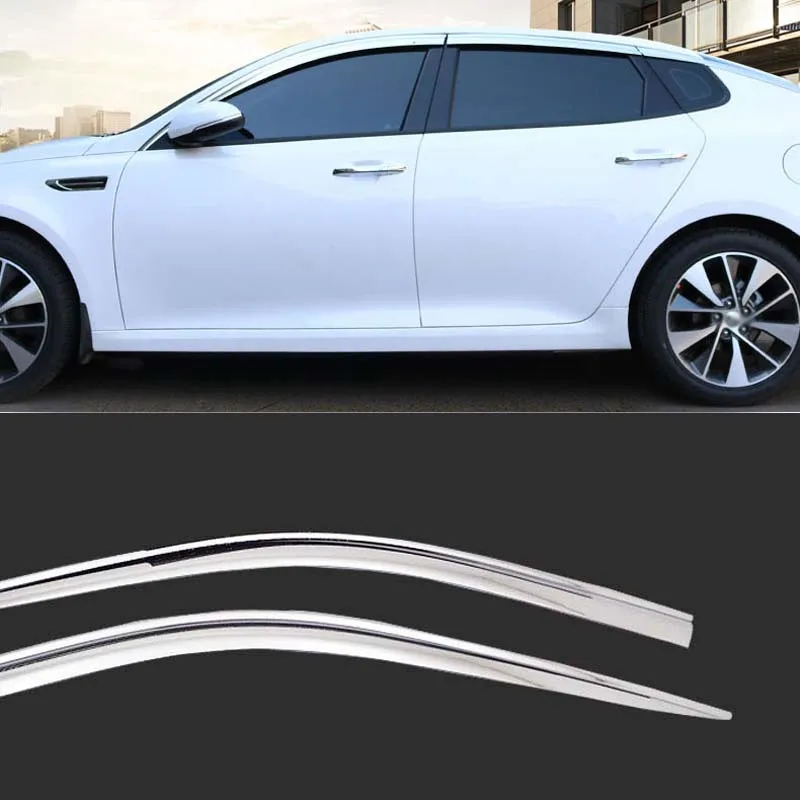 1 комплект новый хромированный козырек от солнца и дождя для Kia K5 2016|Навесы
