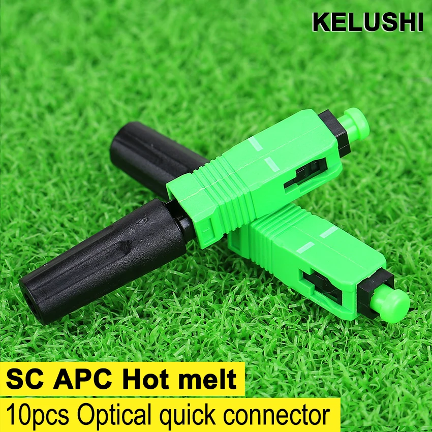 10 шт. SC APC Быстрый Соединитель/волоконно оптический Соединитель/б/у волоконный