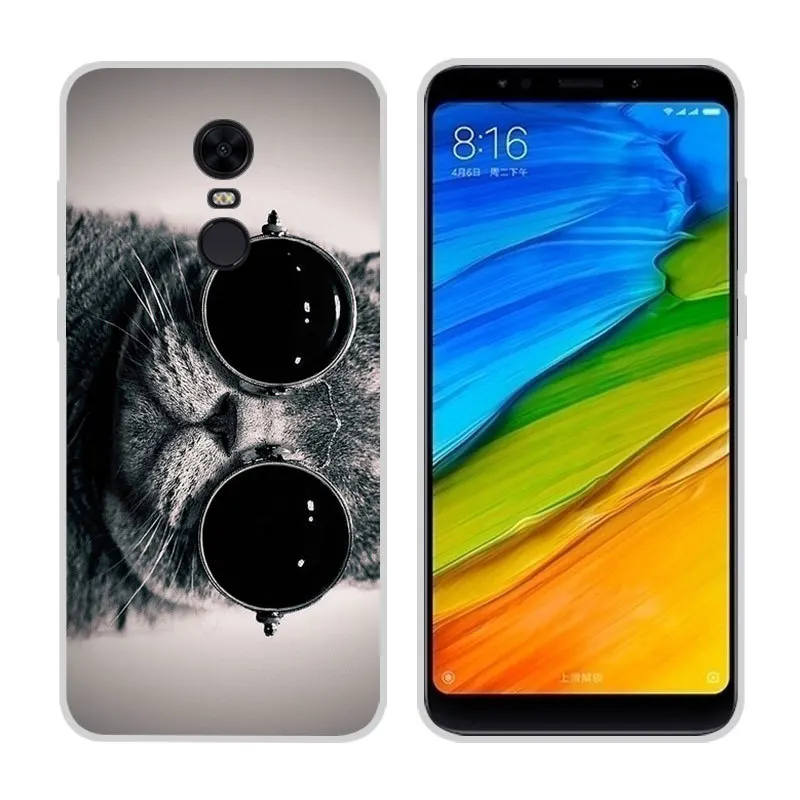 Для Xiaomi Redmi 5 плюс Чехол ТПУ Мультфильм Живопись чехол для 2017 Силиконовая задняя
