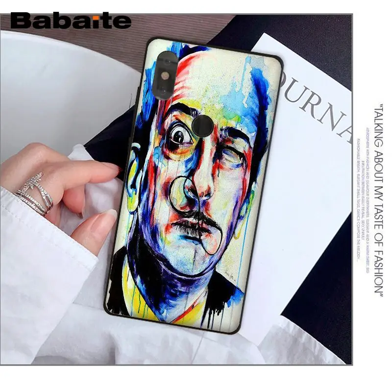 Babaite Salvador Dali Art TPU black Phone Case Cover Shell for Xiaomi Mi 6 Note3 8 8SE Redmi 5 5Plus Note4 4X Note5 Cellphones