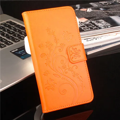 HongBaiwei Для Doogee Mix Wallet Case модный рельефный флип-чехол Для Doogee Mix, 5,5 дюйма кожаный чехол с функцией подставки - Цвет: wx orange