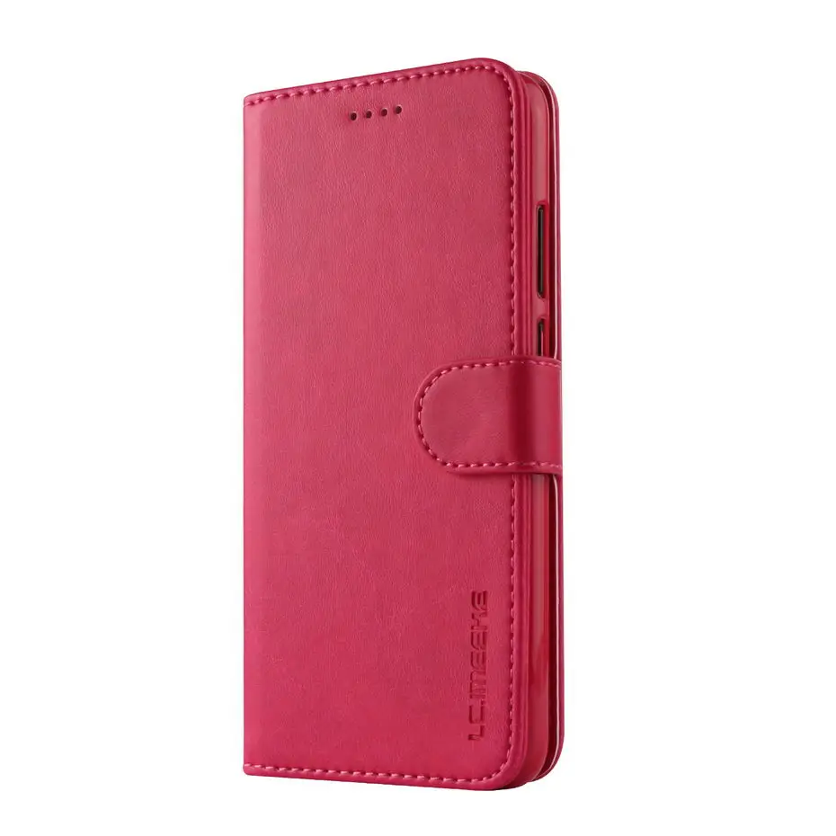 RoseRed Роскошный флип-чехол для Xiaomi Redmi Note 7 Pro, чехол-кошелек для Coque Xiaomi Redmi Note 7, кожаный чехол для Redmi Note 7 Pro, чехол - Цвет: RoseRed