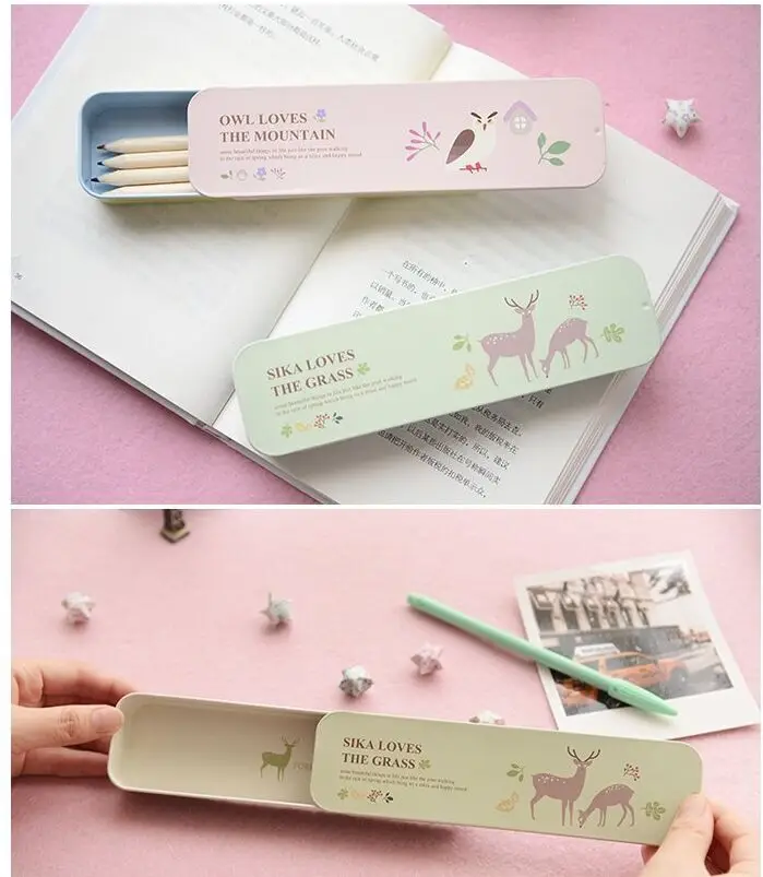 Бесплатная Доставка 1 шт. Каваи Простой Маленький Мультфильм Ящик типа