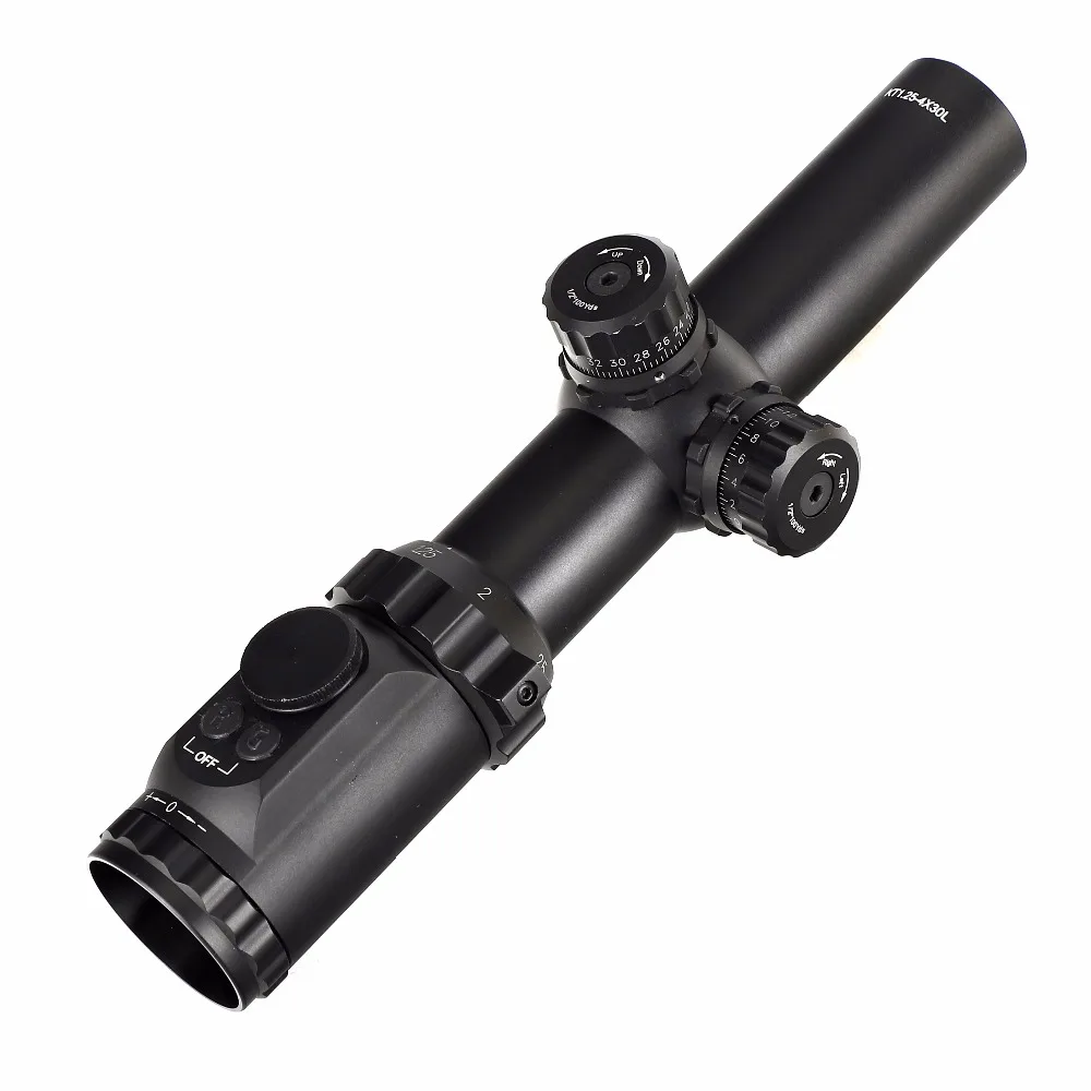 Охотничий Прицел Снайпера KT 1 25-4X30L трубка 35 мм компактные прицелы R12 со стеклянной