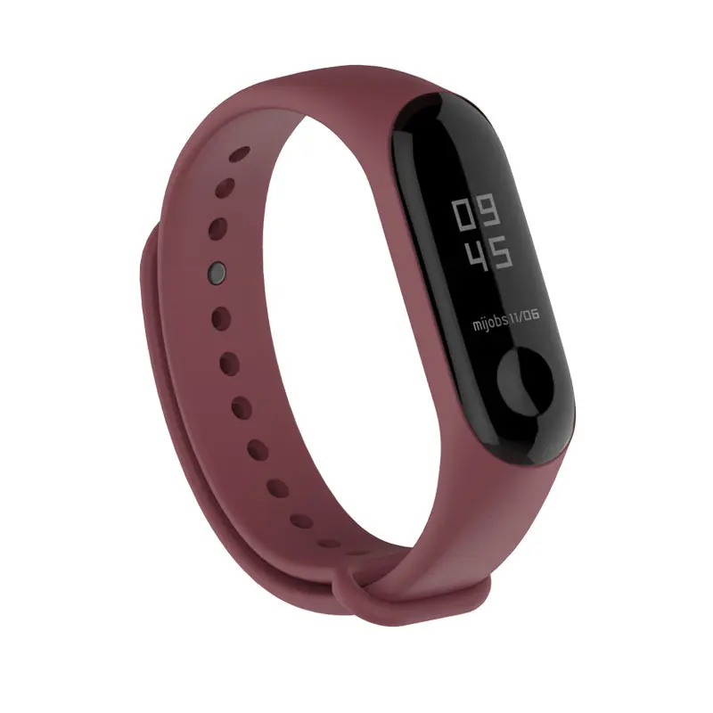 Mi jobs браслет mi Band 3 силиконовый ремешок на запястье для Xiaomi mi Band 3 Аксессуары mi band 3 Band смарт-часы браслет mi 3 браслет