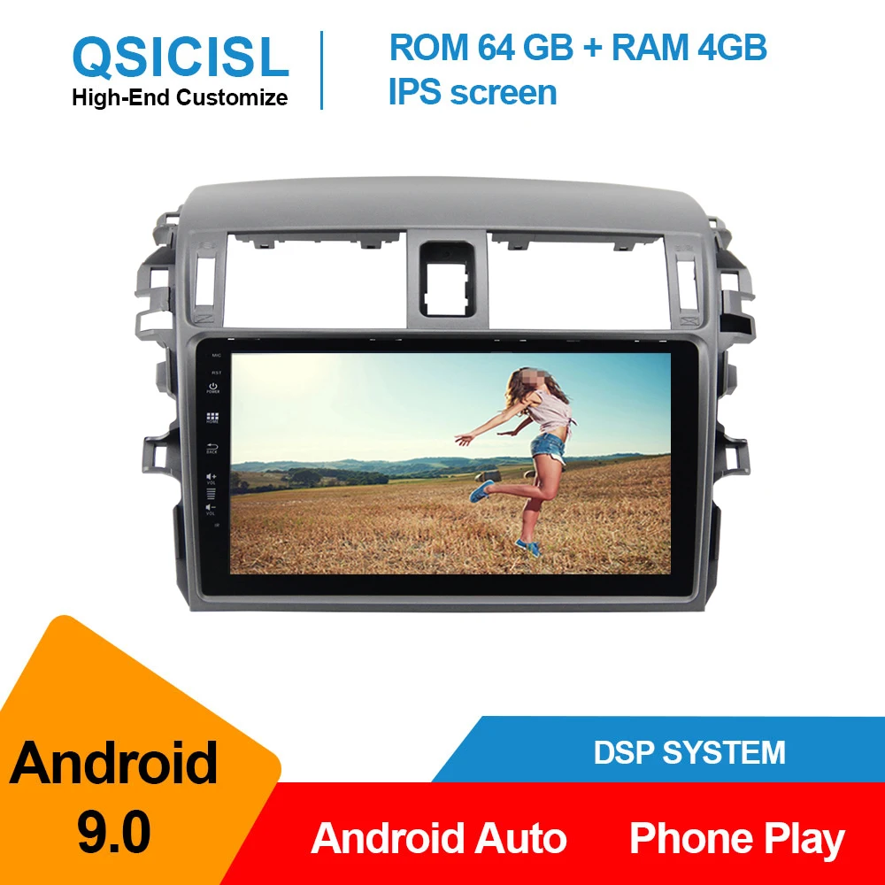Android 9 0 IPS &quotРадио автомобильный dvd мультимедийный плеер для Toyota Corolla 2006 2013