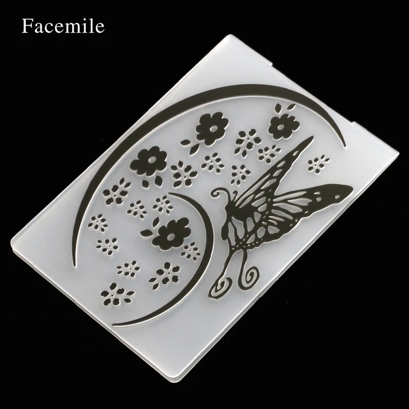 Facemile 1 шт. пластиковая папка для тиснения цветок животные сделай сам скрапбукинг