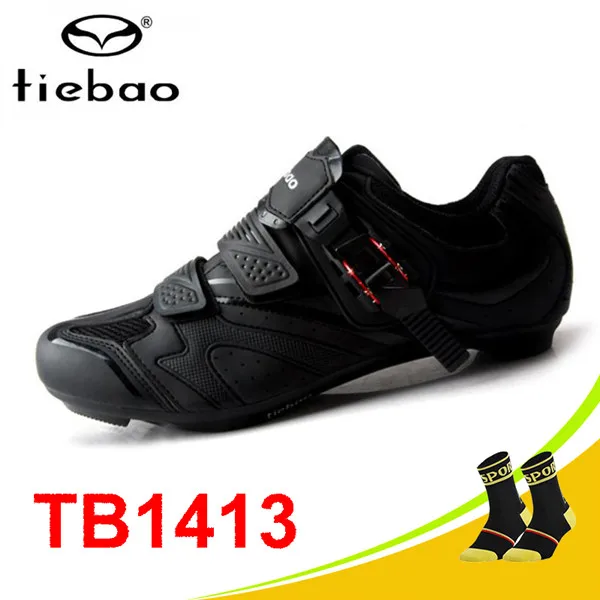 socks for 1413 B TIEBAO Sapatilha Ciclismo pro велосипедная обувь самофиксирующаяся дышащая обувь для езды на велосипеде суперзвезда уличные гоночные велосипедные кроссовки - Цвет: socks for 1413 B