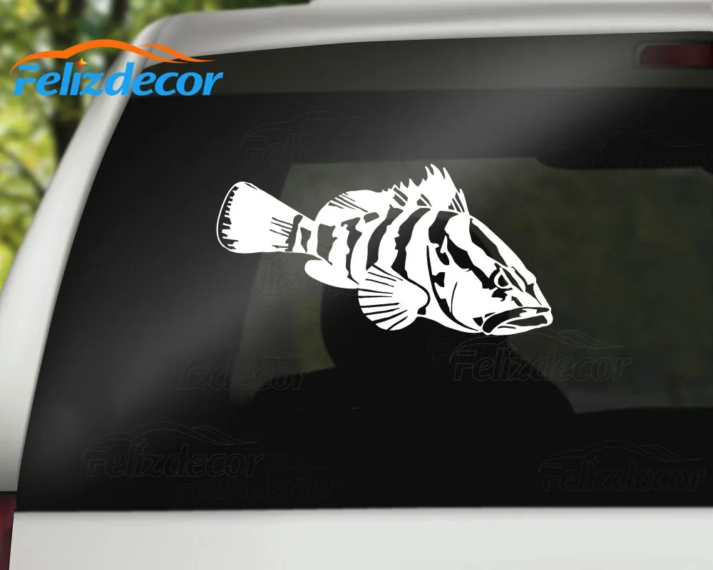 Виниловая наклейка для автомобиля Nassau Grouper Fish креативные декоративные наклейки