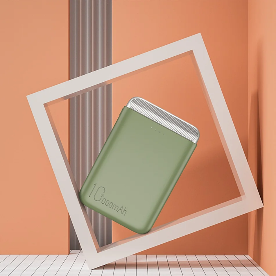 ROCK 10000 mAh Мини банк питания для Xiaomi портативное зарядное устройство 10000 mAh банк питания быстрая зарядка двойной USB внешний аккумулятор зарядное устройство