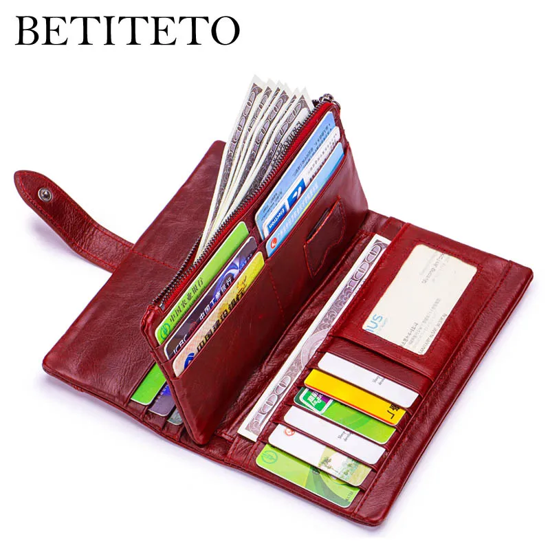 Кошелек для монет Betiteto Rfid из натуральной кожи женский кошелек сумка