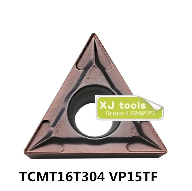 

10 шт. TCMT6T304 VP15TF/TCMT16T308 VP15TF твердосплавные вставки для STFCR/STUCR, токарные лезвия для стали и нержавеющей стали