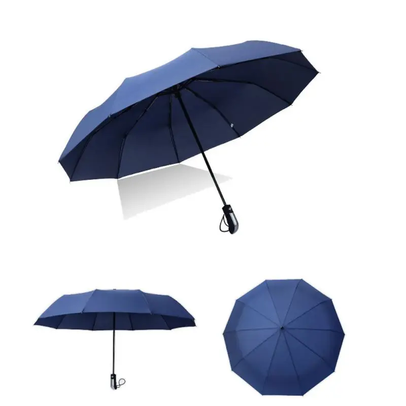 Модный зонт полностью автоматический складной коммерческий компактный большой