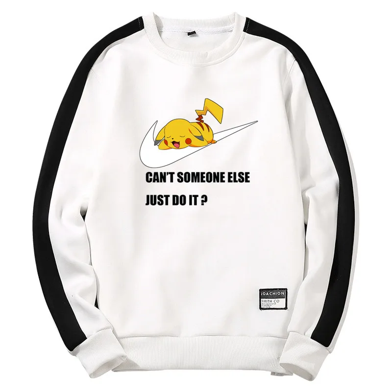 2019 JUST Patchwork Pullover Crewneck Autumn Winter DO Men's Sweatshirts Comfortable Black White IT white suprem off Guccy | Мужская