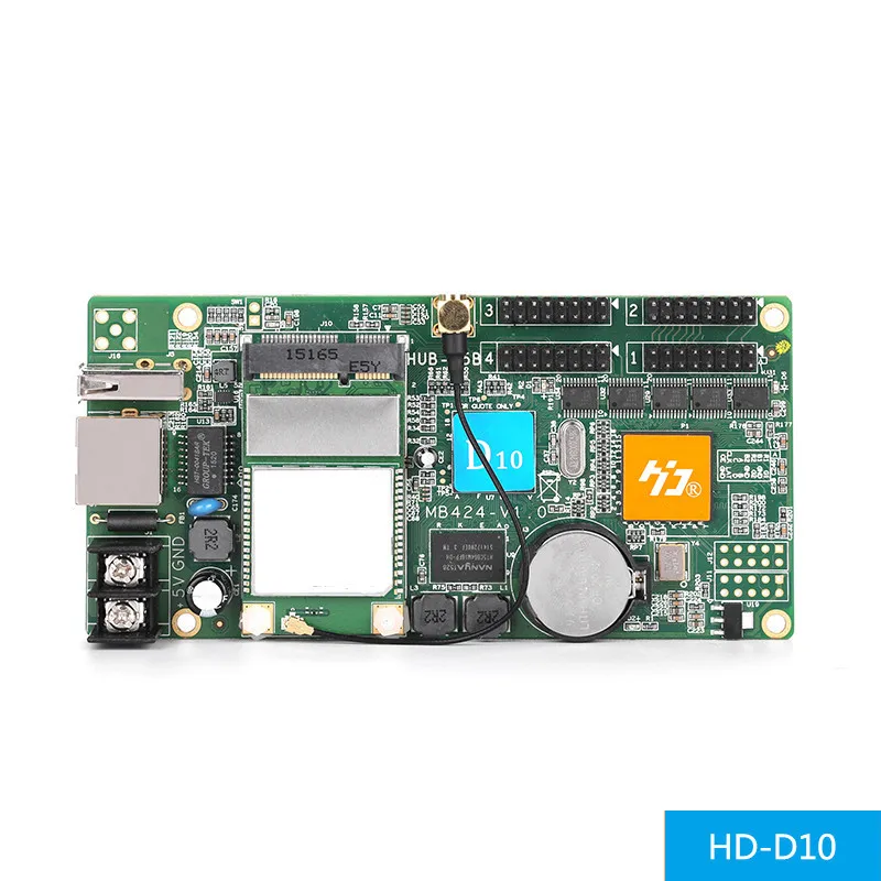 HD-D10 светодиодный модуль управления карта 4* HUB75 асинхронный интерфейс данных Перемычка RGB полноцветный светодиодный дисплей контрольная карта